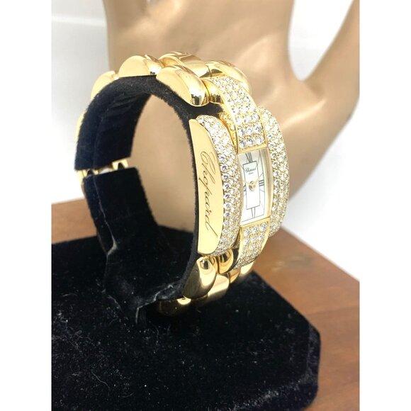 Chopard Women's Watch 41/6569 La Strada 18k Yellow Gold Diamond Swiss Quartz - Picture 15 of 15